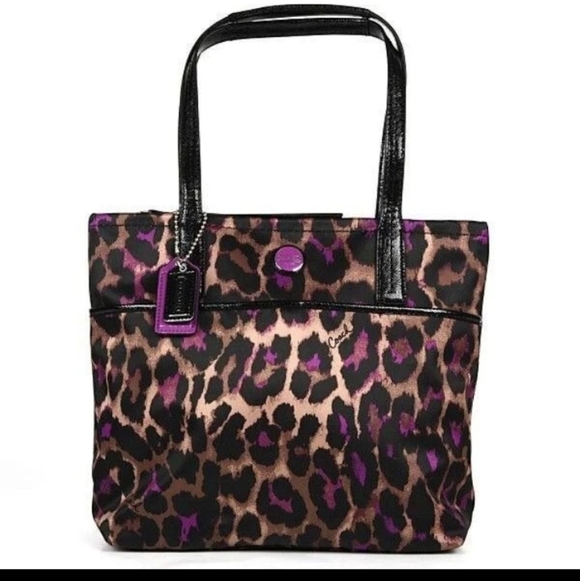 Coach-Signture Ocelet Leopard Print Tote Bag ππ€ - Picture 2 of 10